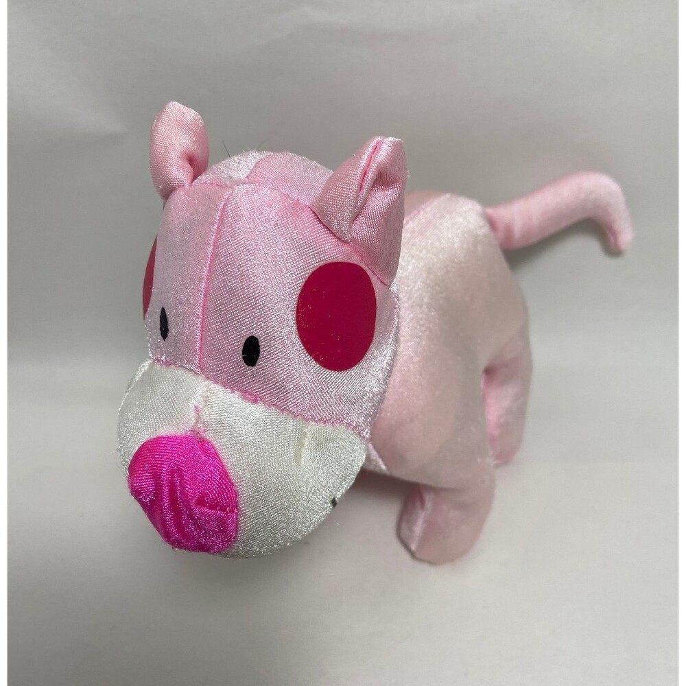 Bubblegum Friends Pink Puppy Dog Beanbag Plush 6 inches